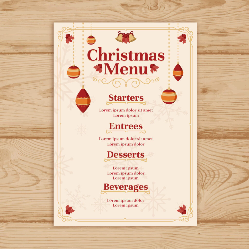 Design a Festive Menu for a Special Price