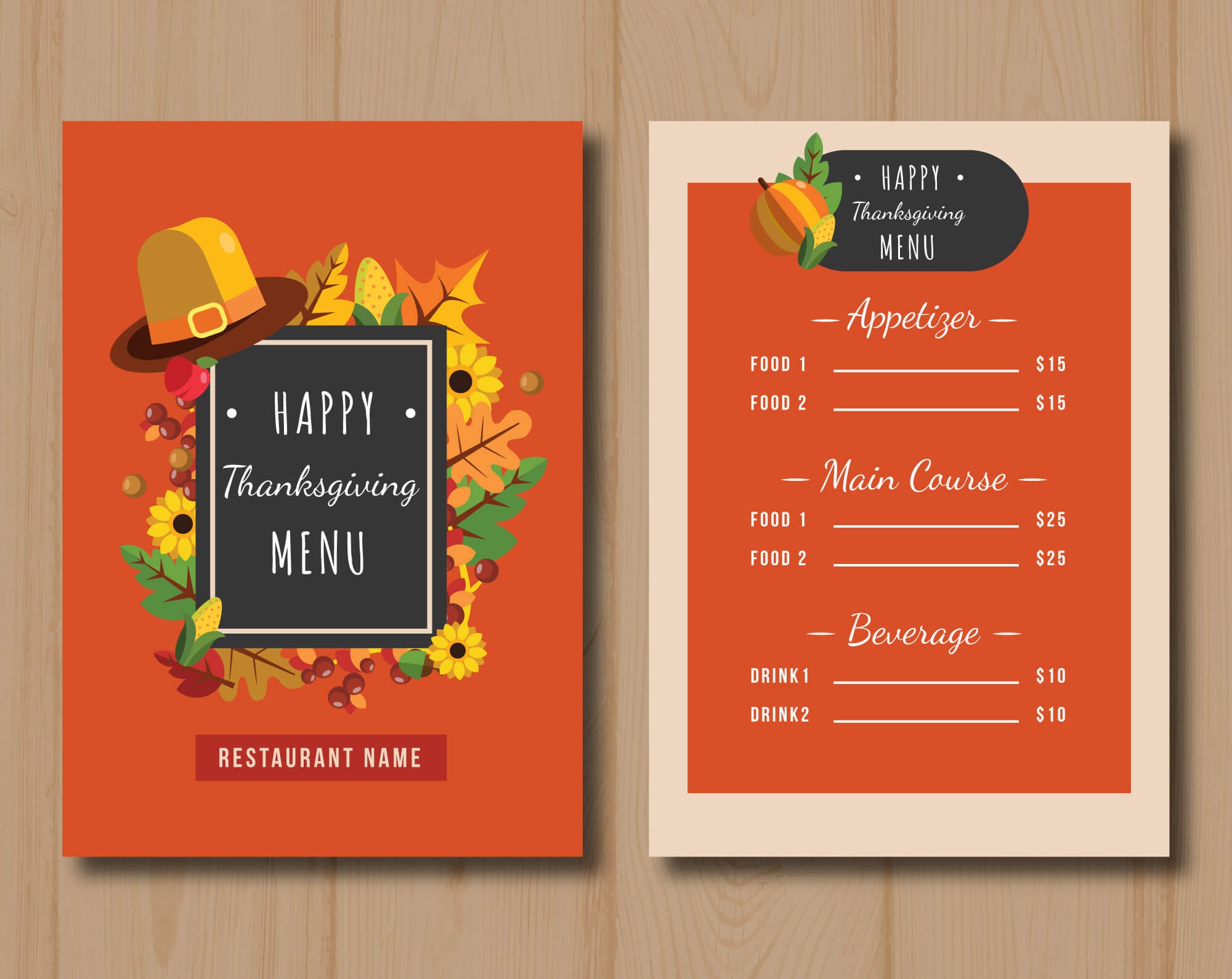 Seasonal Menu Announcements template of email marketing for restaurant